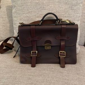 Leather school bag